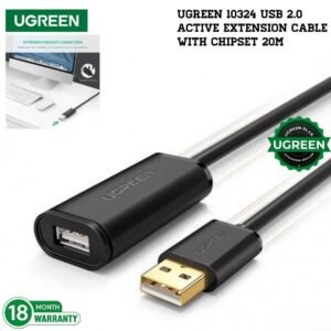 UGREEN 10324 | USB 2.0 Active Extension Cable with Chipset (20M)