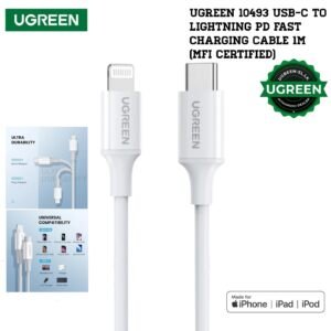 UGREEN 10493 USB-C to Lightning PD Fast Charging Cable 1M (MFi Certified) - 1 Year Warranty